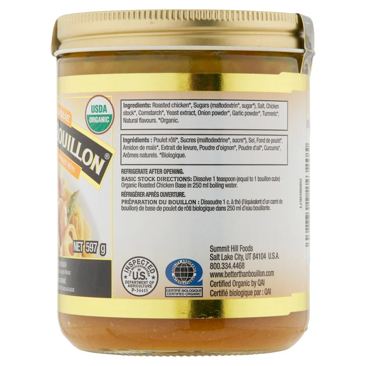 Better Than Bouillon Organic Roasted Chicken Base - 597 g