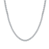 High Polish and Diamond Cut Round Box Chain