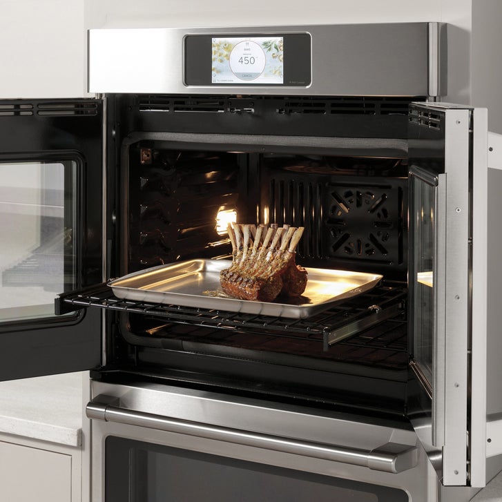 Café 30 in. 5.0 cu. ft. Electric French-Door Single Wall Oven with True European Convection