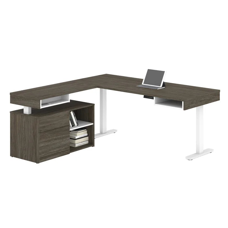 Bestar Viva L-shaped Height-adjustable Workstation