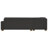 Thomasville Miles 3-piece Left-hand Facing Fabric Sectional with Storage Ottoman