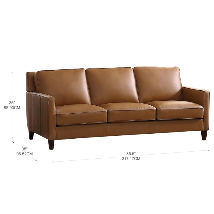 Prospera Home West Park Top-grain Leather Sofa and Loveseat