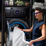 GE Profile 28 in. 5.5 cu ft. Carbon Graphite All in One Ventless Washer and Dryer Combo