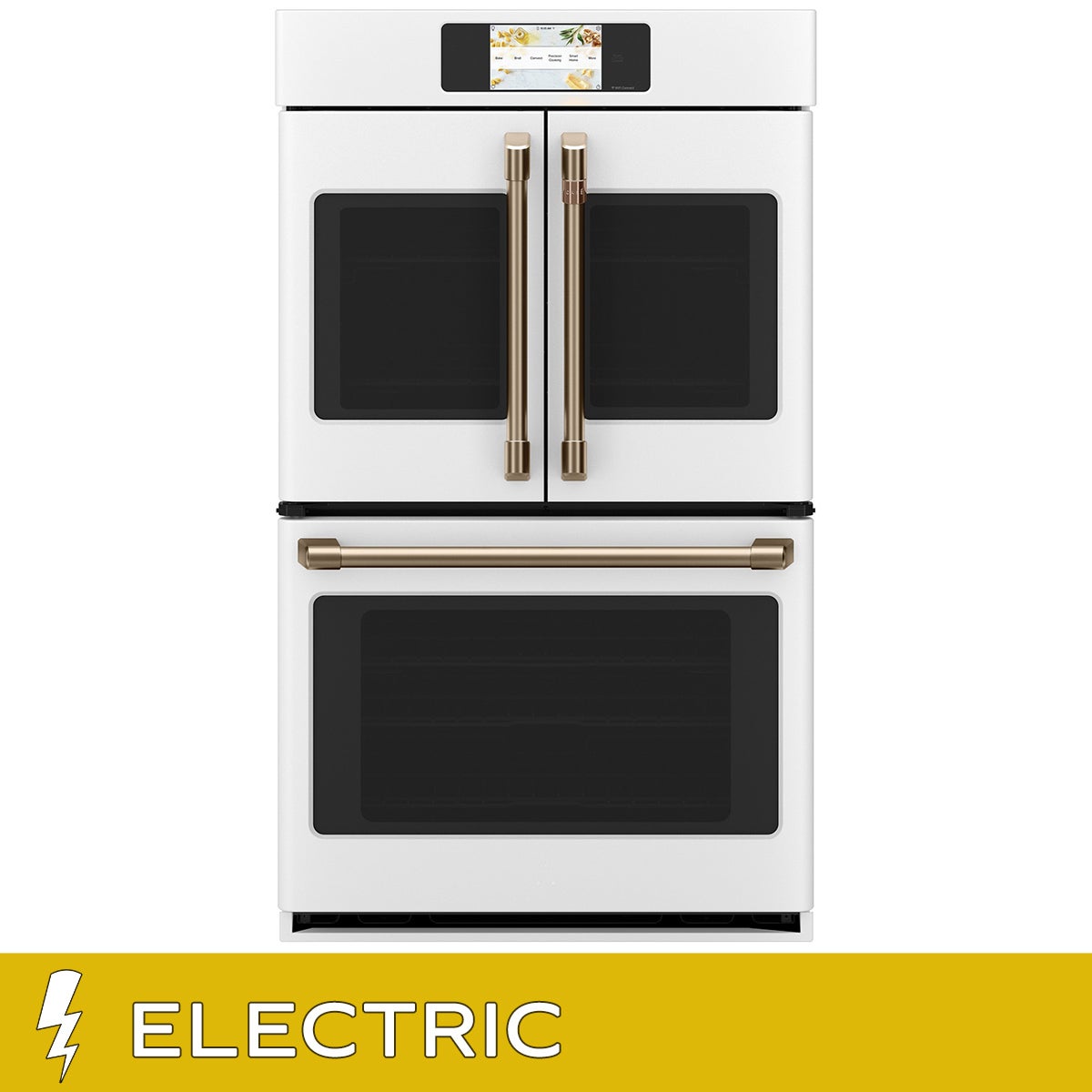 Café 30 in. 10 cu ft. Electric French-Door Double Wall Oven with True European Convection