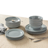 over&back Stoneware Dinnerware Set, 16-pieces