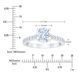 2.15 ctw Round Brilliant Cut, Clarity VVS2, Colour G, Diamond Engagement Ring