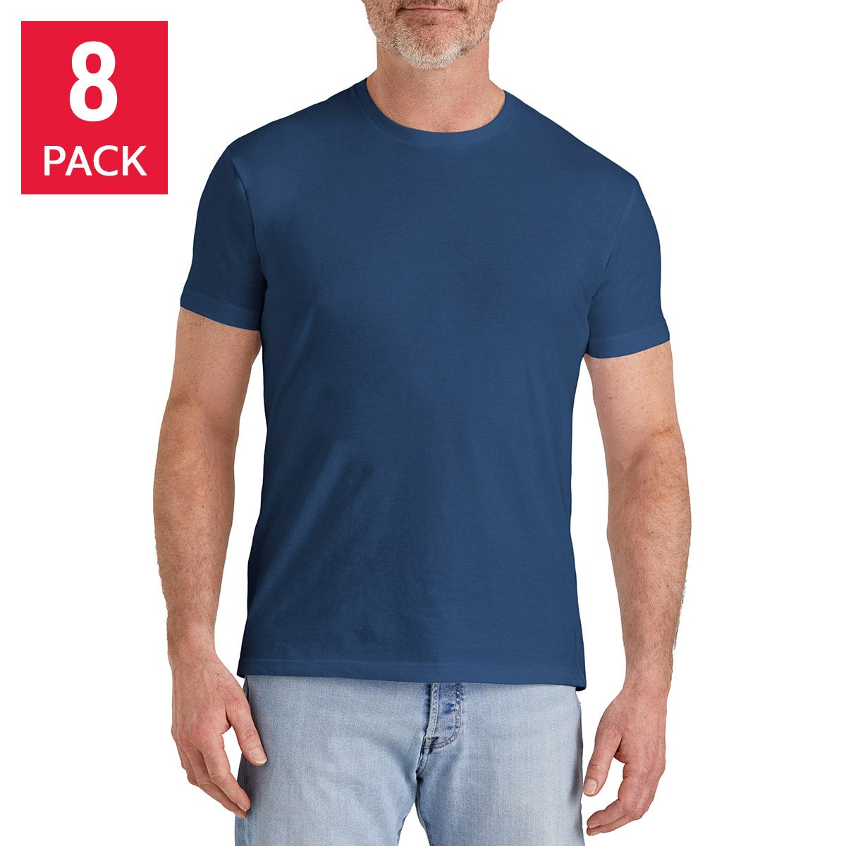 Frank And Oak Men's Crew Neck T-Shirt, 8-pack