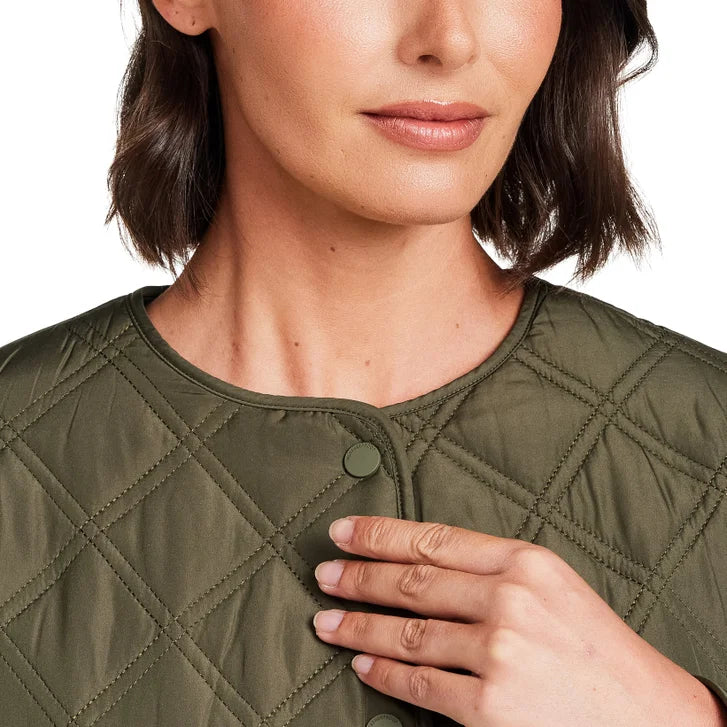 Weatherproof Women's Collarless Quilted Jacket
