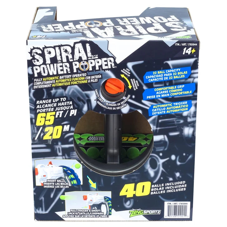 Red Spiral Power Popper with 40 Balls