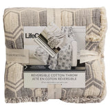 Life Comfort Reversible Cotton Throw.