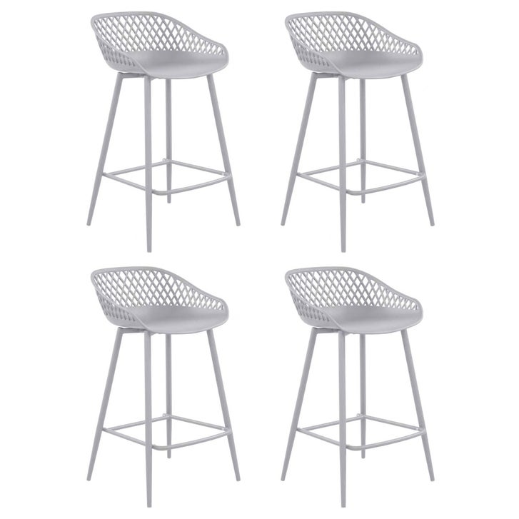 Patioflare Plus Collection Outdoor Barstools 4-pack