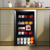 Frigidaire 18 in. 3.4 cu ft. Glass Door Compact Refrigerator with Reversible Door