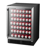 Hisense 5.4 cu.ft. Stainless Steel Hybrid Beverage / Wine Center with Reversible Door