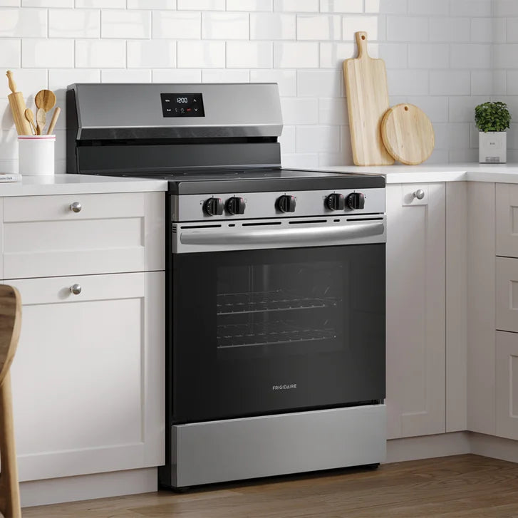 Frigidaire 30 in 5.3 cu ft. Electric 5-Burner Range with Even Baking Technology