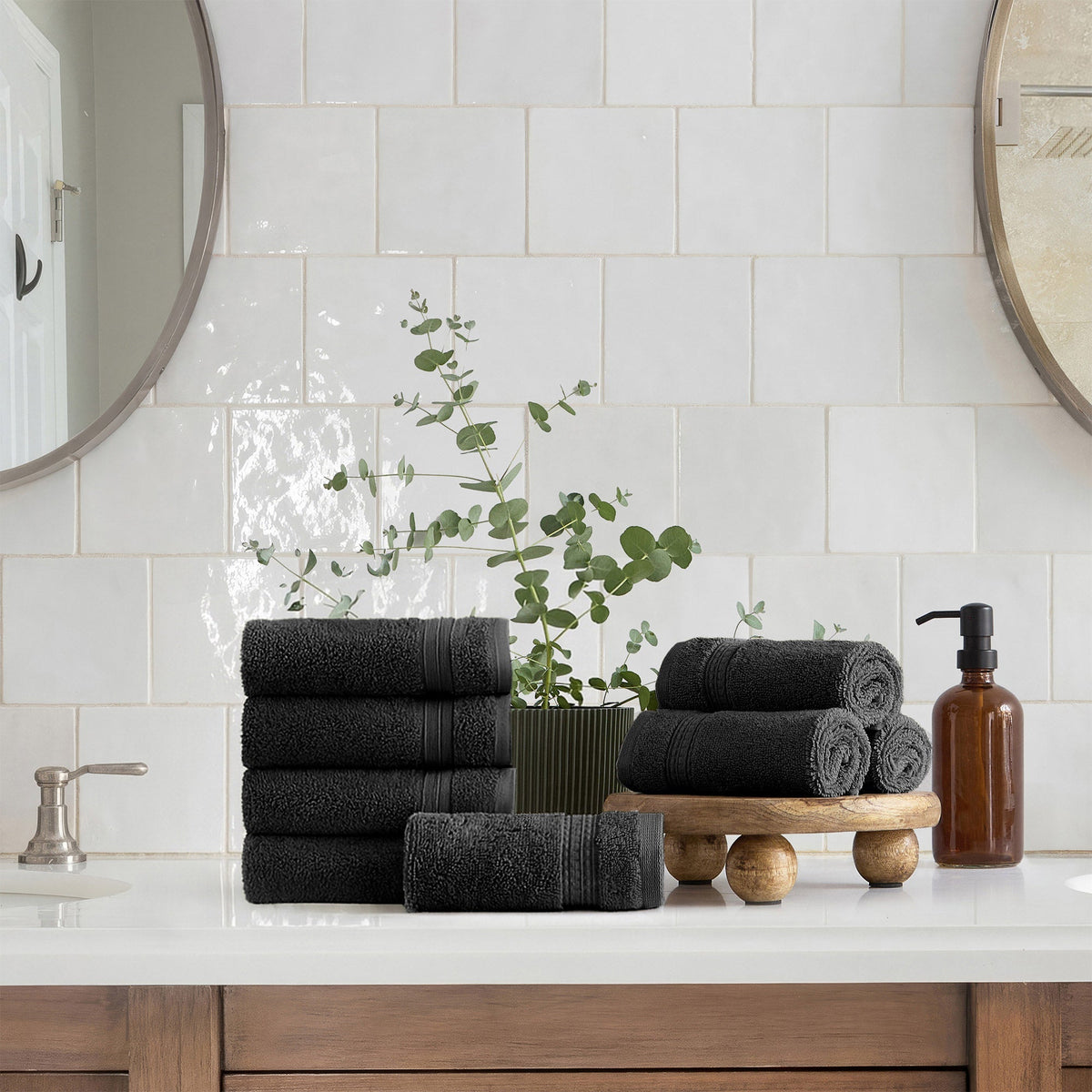 Serene Home Collection Wash Cloth Set, 8-pack