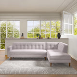 Right-hand Facing Fabric Sofa-chaise