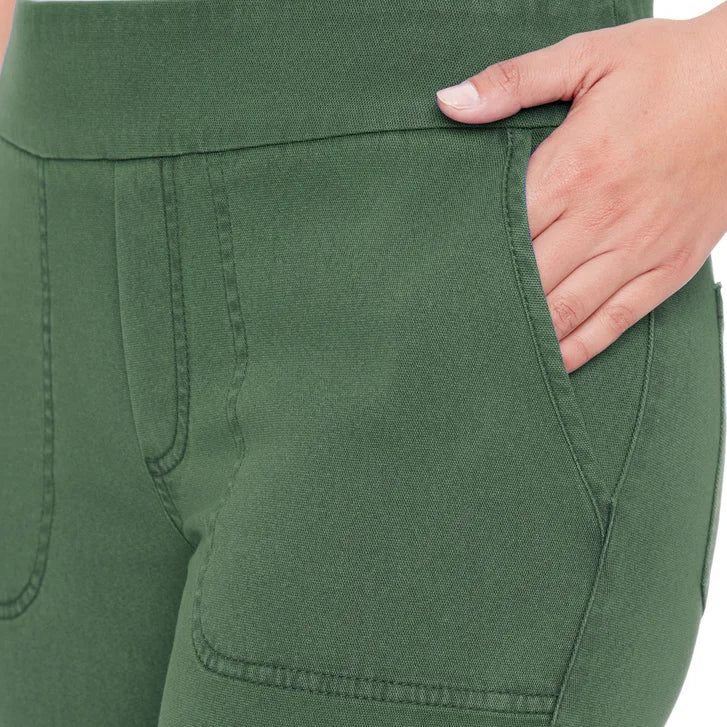 Up! Women’s Garment Wash Pull-on Capri
