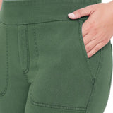 Up! Women’s Garment Wash Pull-on Capri