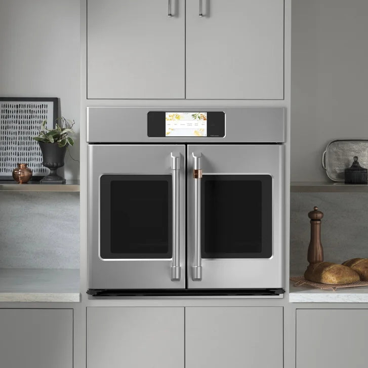 Café 30 in. 5.0 cu. ft. Electric French-Door Single Wall Oven with True European Convection