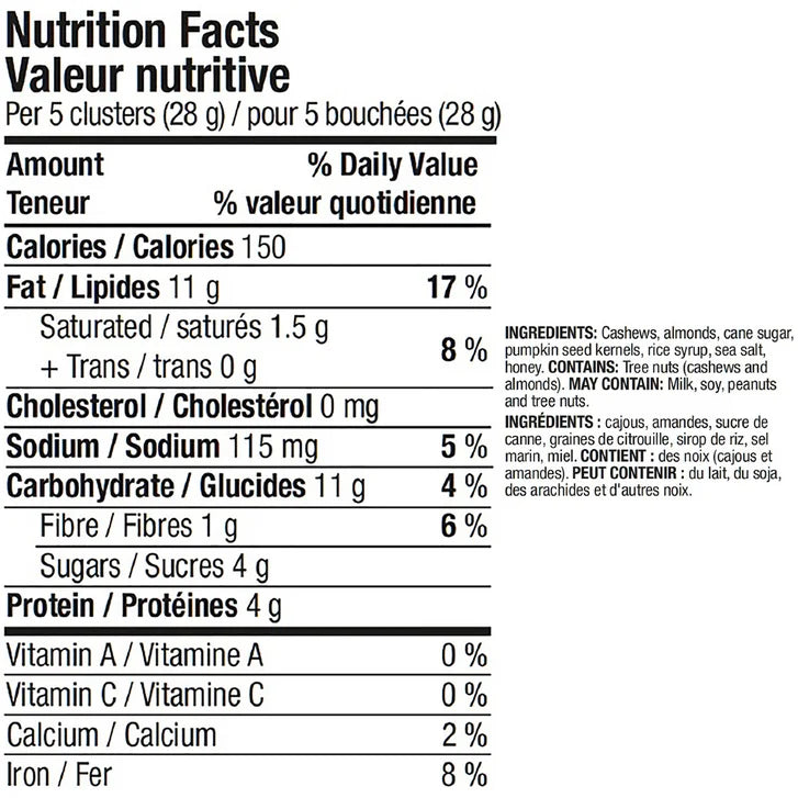 Kirkland Signature Cashew Clusters, 907 g