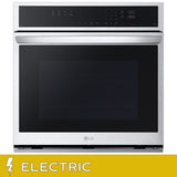 LG 30 in 4.7 cu ft. Stainless Steel Electric Single Door Convection Wall Oven with Air Fry