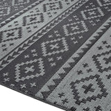 Viana Bahamas Collection Folk Indoor/Outdoor Reversible Area Rug