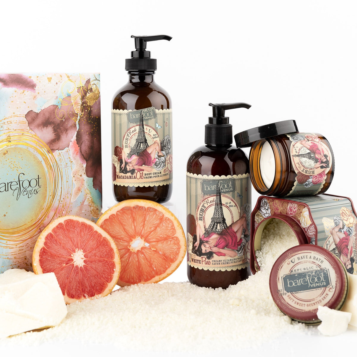 Barefoot Venus Ruby Red Gift Set