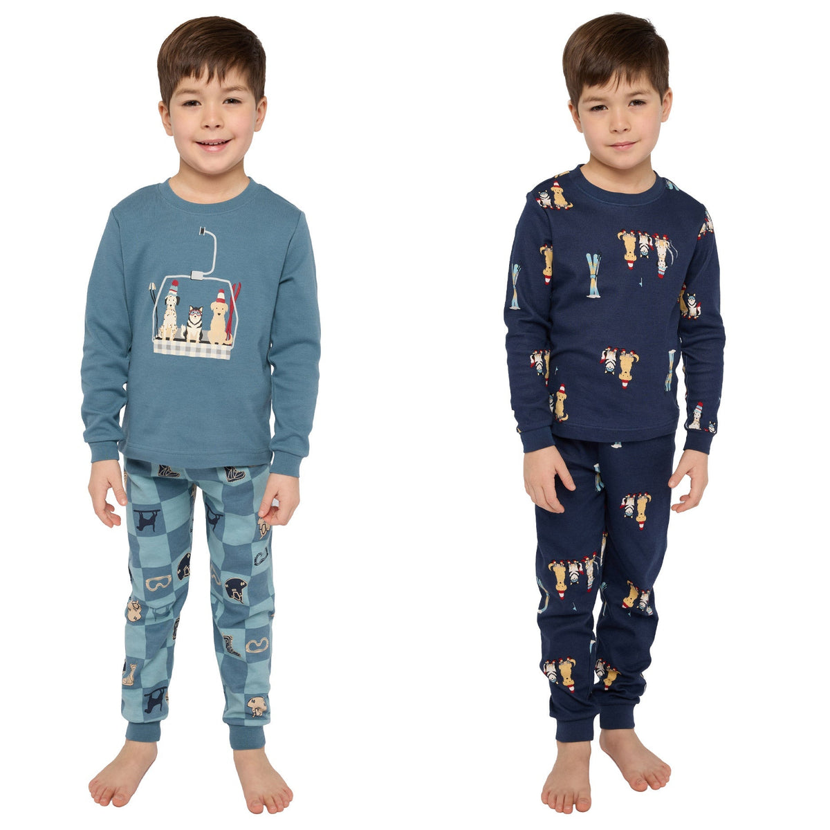 Pekkle Kids Organic Cotton 4-piece Pajama Set