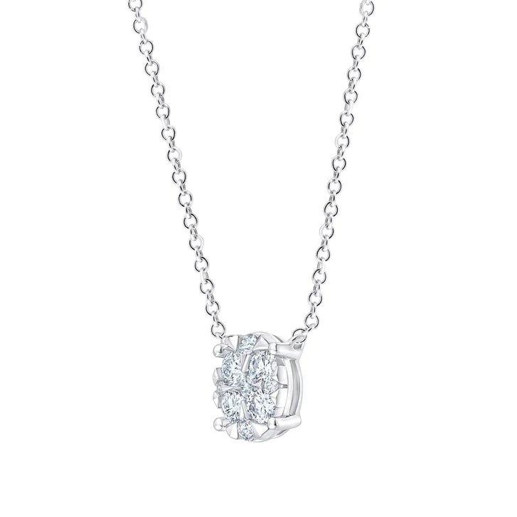 Round Brilliant Diamond Necklace (0.40 ctw)