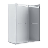 Appollo Geneva 36 in. × 48 in. Right Corner Shower Kit in Chrome