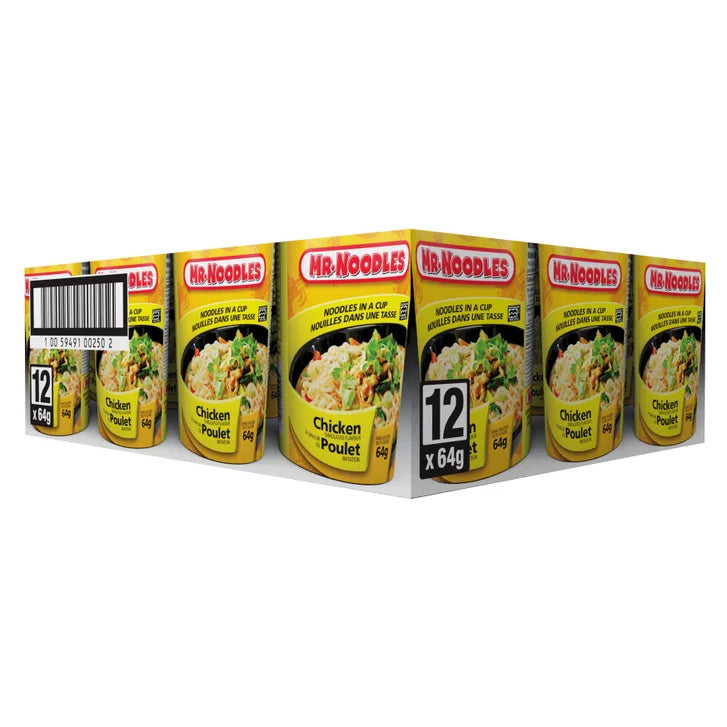 Mr. Noodles Chicken, 12 x 64 g