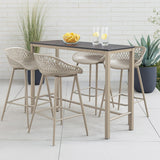 Patioflare Plus Collection Outdoor Barstools 4-pack