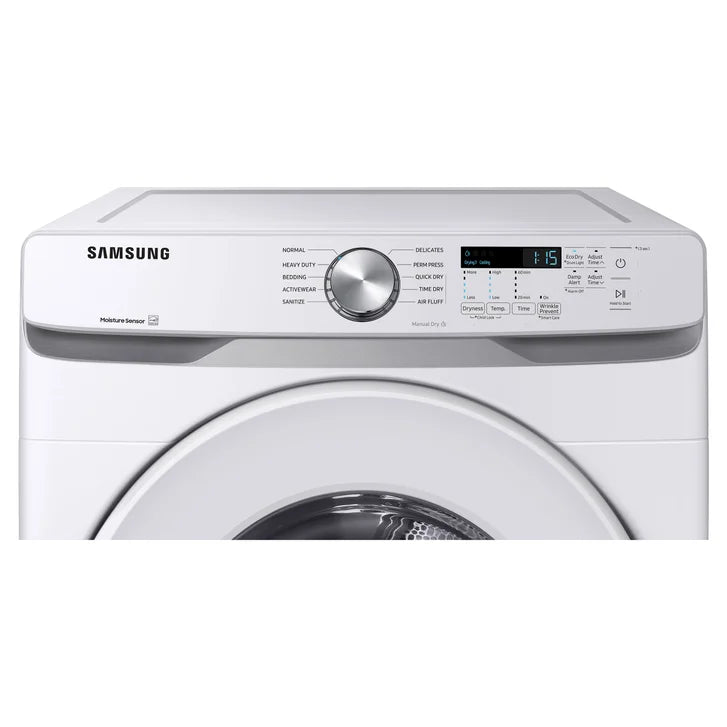 Samsung 7.5 cu ft. White Electric Dryer with SmartCare