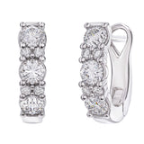 Round Brilliant Diamond Hoop Earrings (0.64 ctw)