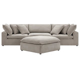 Aiden & Ivy Sereen 4-piece Modular Sofa with Ottoman