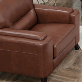 Prospera Home Sorena Top-grain Leather Sofa and Chair
