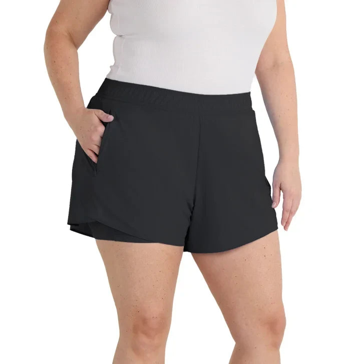 Spyder Women's Woven Active Short with Inner Bike Short