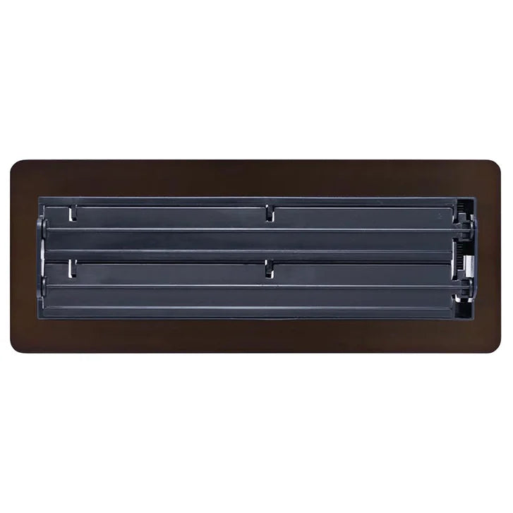 Manor House Rubbed Bronze Low Profile Floor Registers, 4-pack