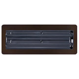 Manor House Rubbed Bronze Low Profile Floor Registers, 4-pack