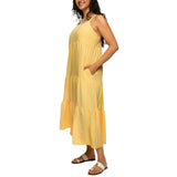 Black Bow Women's Tiered Maxi Dress