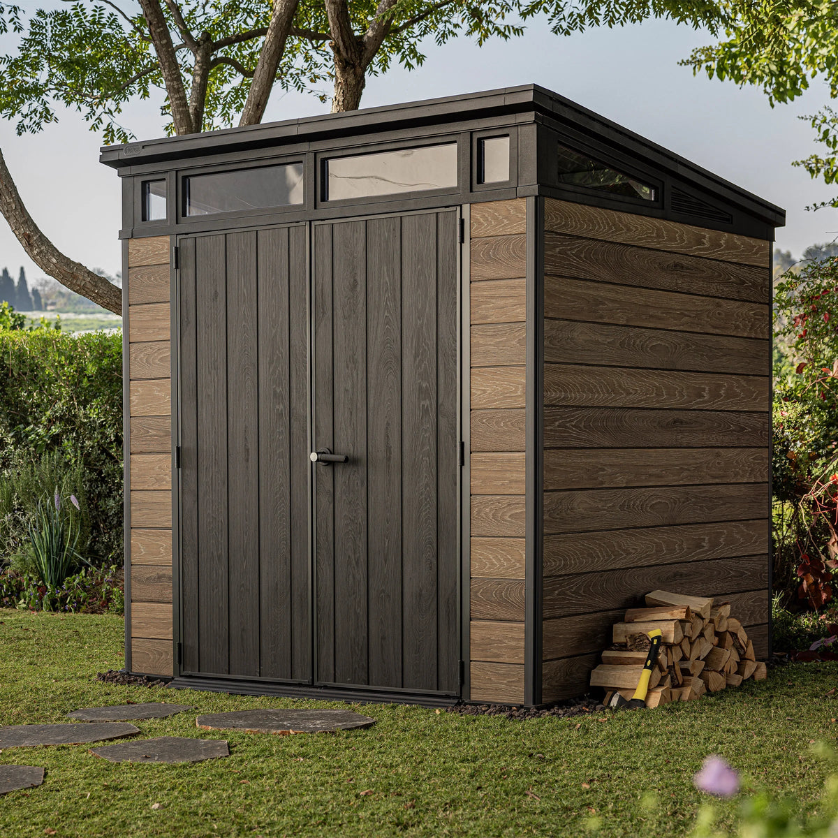 Keter DecoCoat 7 ft. x 7 ft. Shed