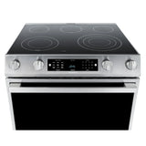 Hisense 30 in. 5.8 cu ft Stainless Steel Electric Slide-In Range with Air Fry and True Convection
