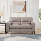 Prospera Home Sorena Top-grain Leather Sofa and Loveseat
