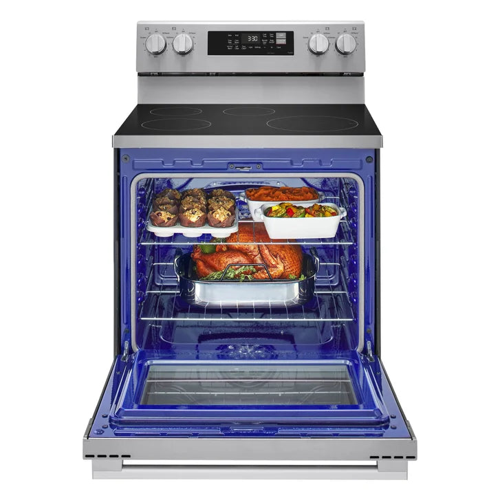 LG 30 in. 6.3 cu ft. Stainless Steel Freestanding Range with ProBake Convection and AirFry