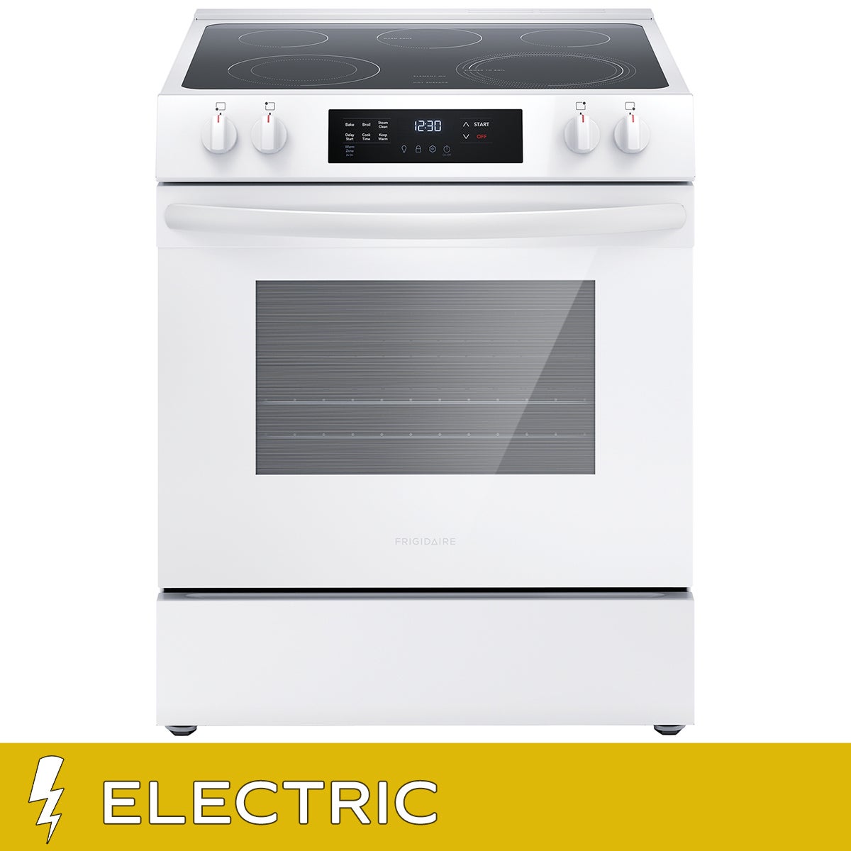 Frigidaire 30 in 5.3 cu ft. Electric 5-Burner Range with Even Baking Technology