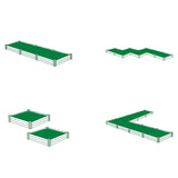 4 ft. x 4 ft. White Vinyl Raised Garden Bed 2-pack