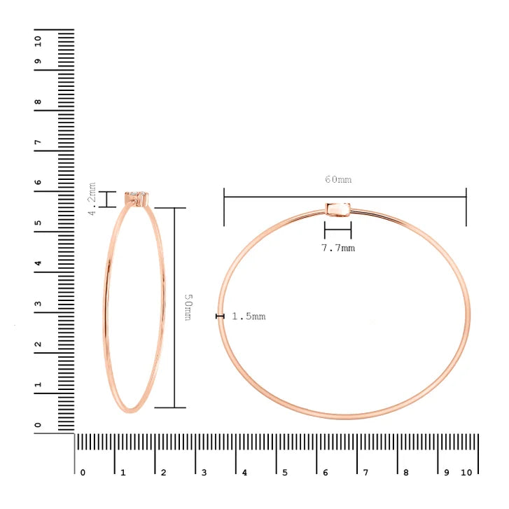 Round Brilliant Diamond Bangle Bracelet (0.25 ctw)