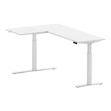 Motionwise L‑Shaped Height Adjustable Desk with 2 Lifting Columns