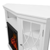 Real Flame Lynette 129.5 cm (51 in.) Media Corner Fireplace