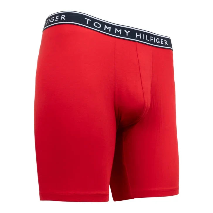 Tommy Hilfiger Men's Cotton Stretch Boxer Brief, 4-pack